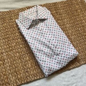 Lorenzo Uomo Printed Trim Fit Dress Shirt